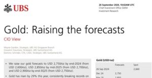 UBSは金価格目標を2,750ドルから2,900ドルに引き上げ!この予測は妥当なのか?